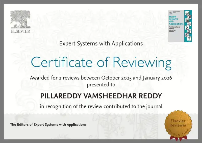 Peer-review recognition certificate — Expert Systems with Applications