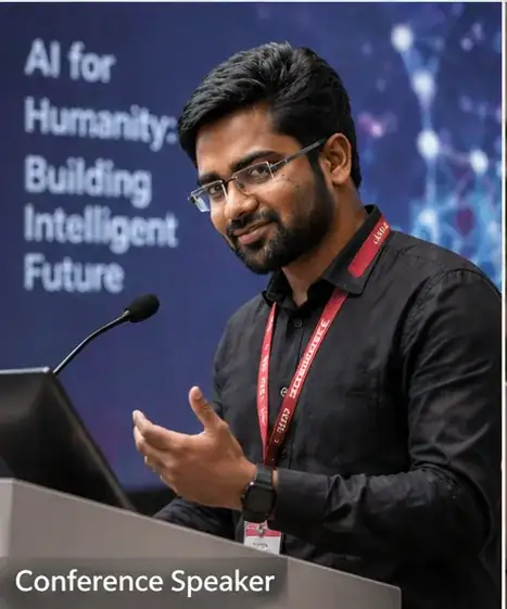 Speaking on “AI for Humanity: Building Intelligent Future.”